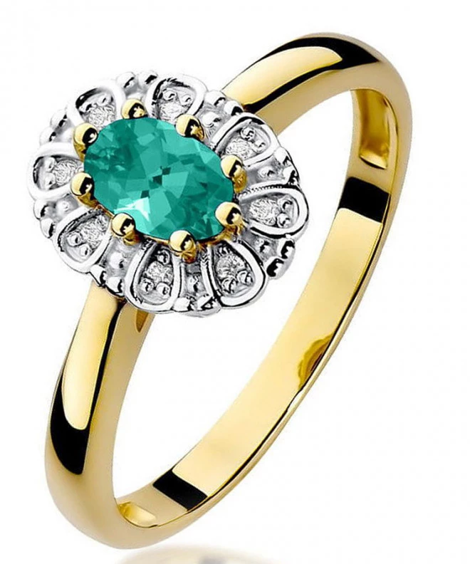 Inel Bonore - Aur 585 - Smarald 0,4 ct 98536