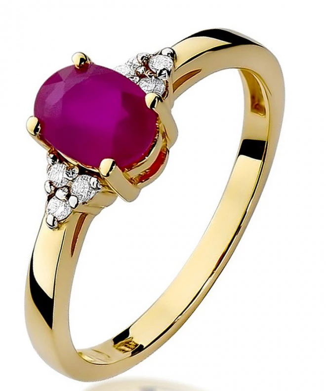Inel Bonore - Aur 585 - Rubin 1 ct 95449