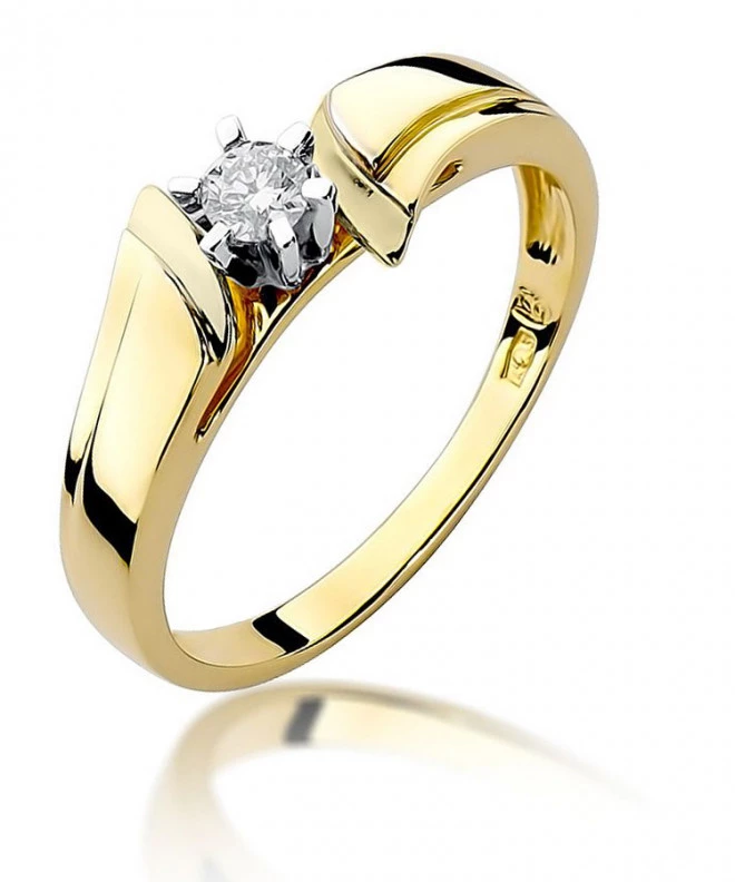 Inel Bonore - Aur 585 - Diamant 0,12 ct 85172