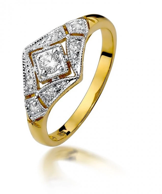Inel Bonore - Aur 585 - Diamant 0,1 ct 87202