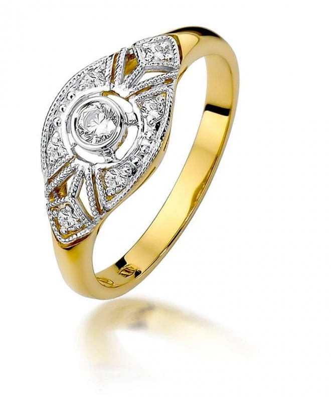 Inel Bonore - Aur 585 - Diamant 0,1 ct 87203