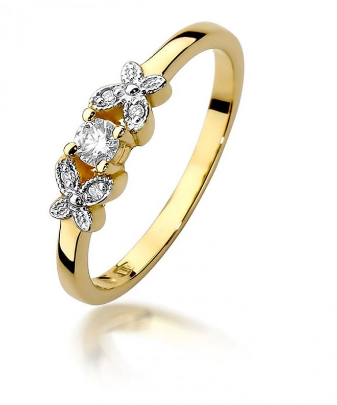 Inel Bonore - Aur 585 - Diamant 0,1 ct 86173