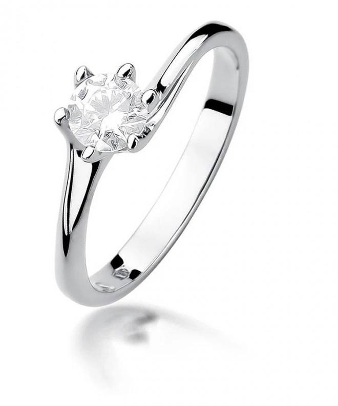 Inel Bonore - Aur Alb 585 - Diamant 0,5 ct 116243
