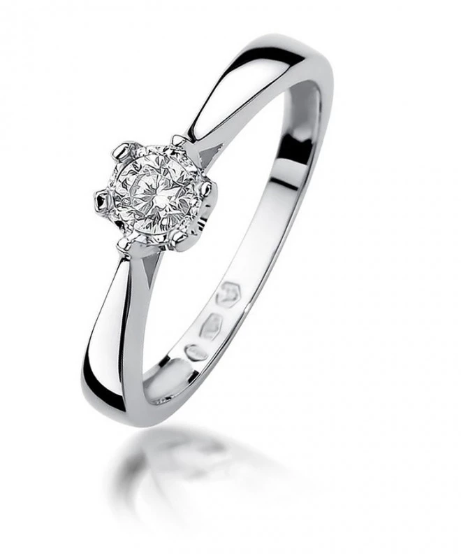 Inel Bonore - Aur Alb 585 - Diamant 0,2 ct 113047