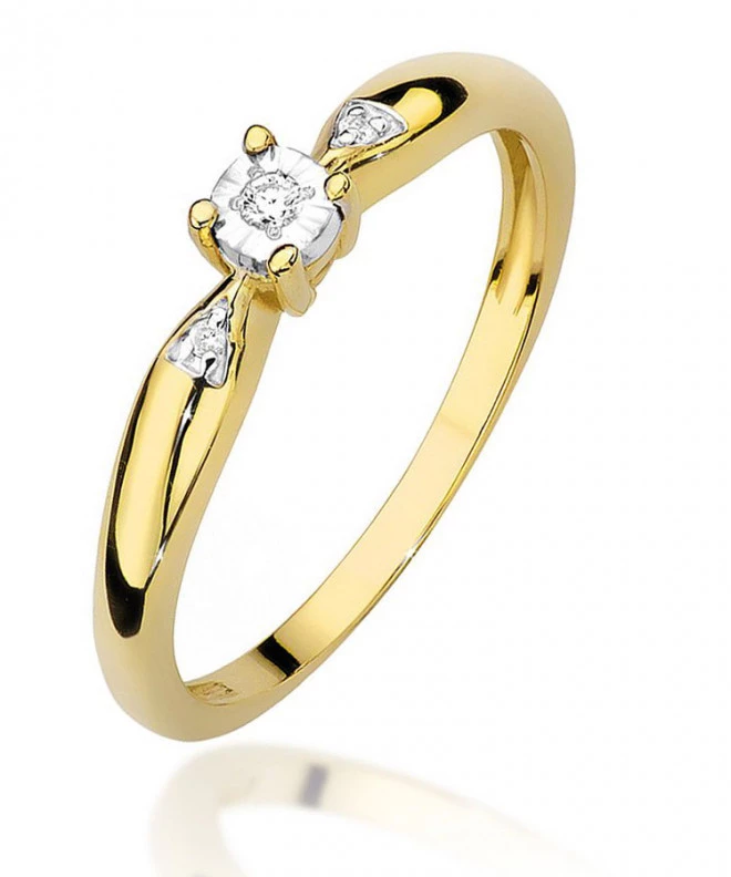 Inel Bonore - Aur 585 - Diamant 0,02 ct 82060