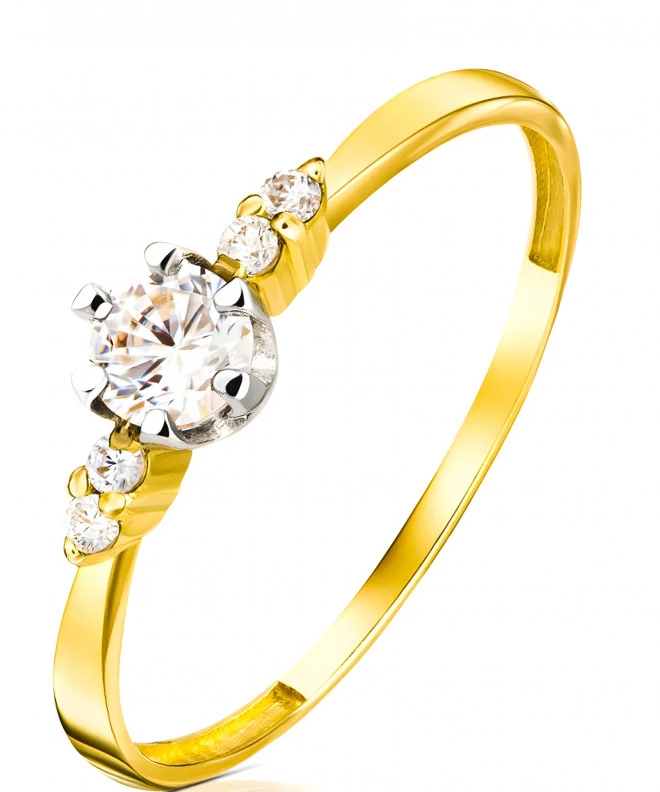 Inel Bonore - Aur 585 - Cubic Zirconia 136227
