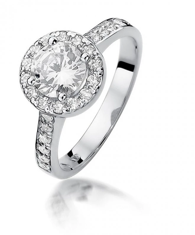 Inel Bonore - Aur Alb 585 - Diamant 0,4 ct 117258