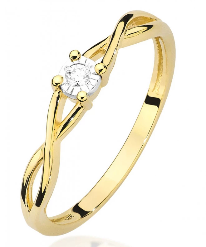 Inel Bonore - Aur 585 - Diamant 0,03 ct 82061
