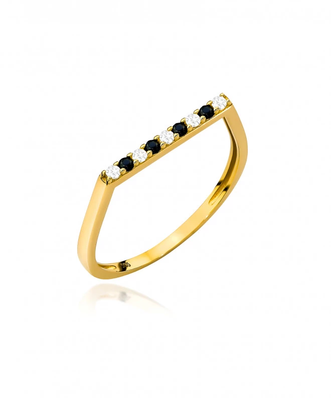 Inel Bonore - Aur 585 - Cubic Zirconia 139062