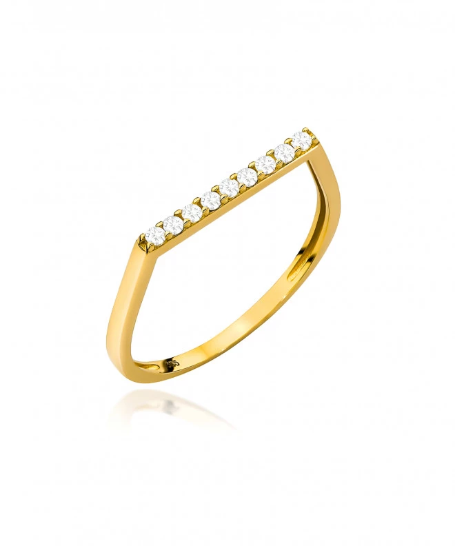 Inel Bonore - Aur 585 - Cubic Zirconia 139067
