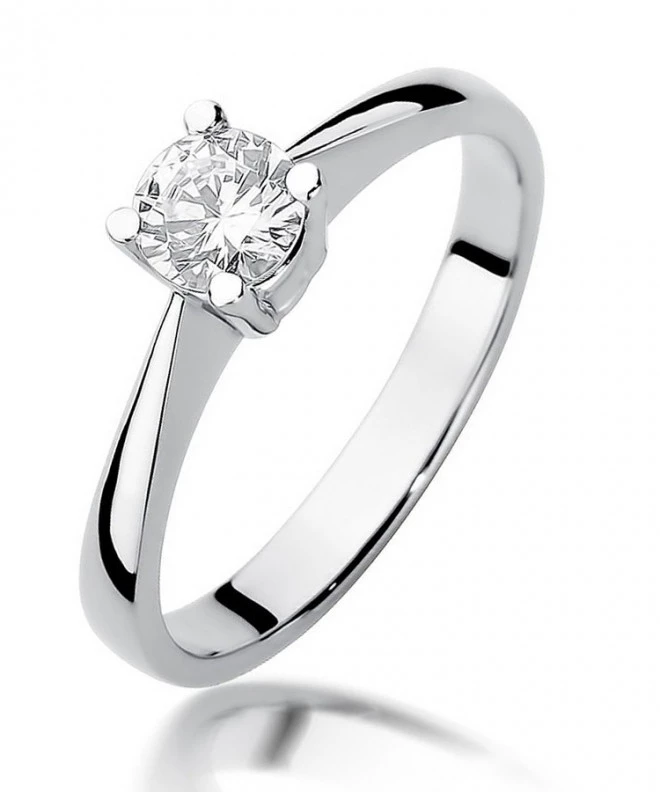 Inel Bonore - Aur Alb 585 - Diamant 0,5 ct 116242