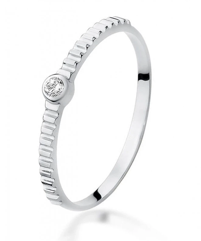 Inel Bonore - Aur Alb 585 - Diamant 0,04 ct 107842
