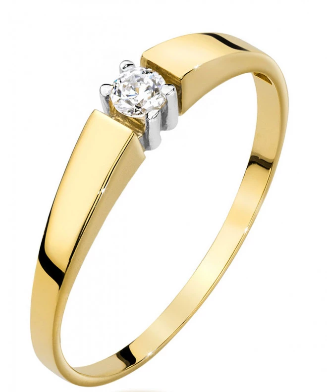 Inel Bonore - Aur 585 - Diamant 0,1 ct 85142