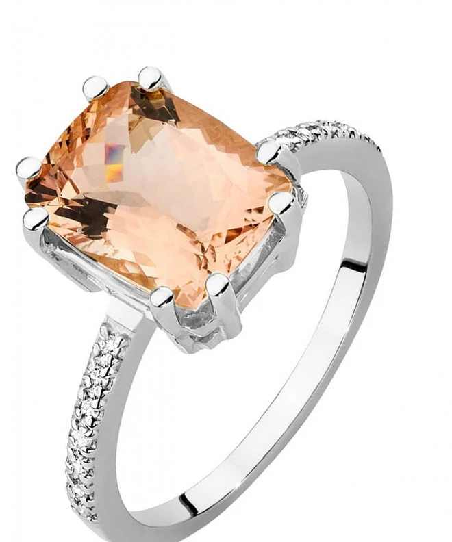 Inel Bonore - Aur Alb 585 - Morganit 2,8 ct 120324