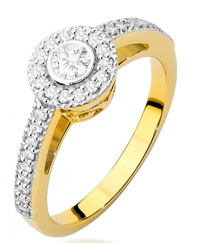 Inel Bonore - Aur 585 - Diamant 0,15 ct 90279