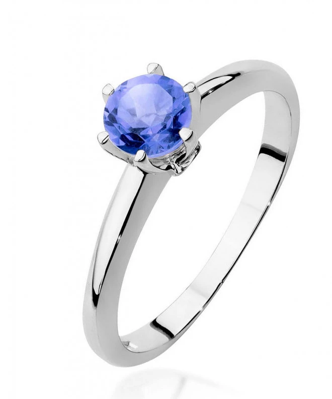 Inel Bonore - Aur Alb 585 - Tanzanit 0,5 ct 126572