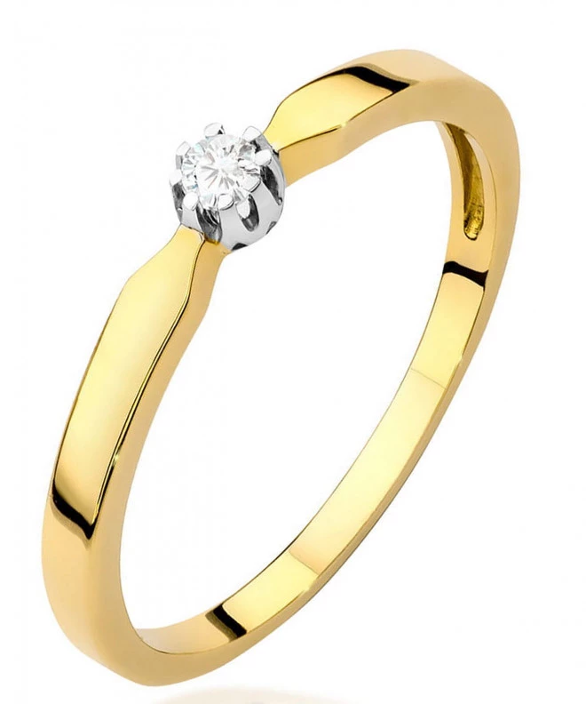 Inel Bonore - Aur 585 - Diamant 0,04 ct 82064