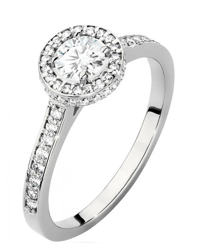 Inel Bonore - Aur Alb 585 - Diamant 0,4 ct 117263