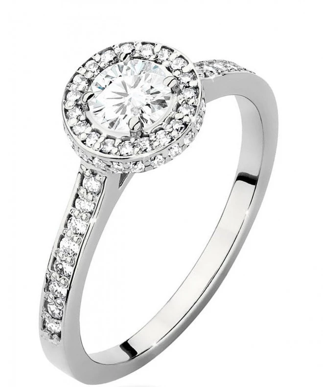Inel Bonore - Aur Alb 585 - Diamant 0,5 ct 117264
