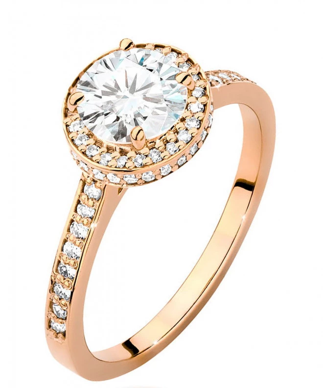 Inel Bonore - Aur Roz 585 - Diamant 1 ct 104760