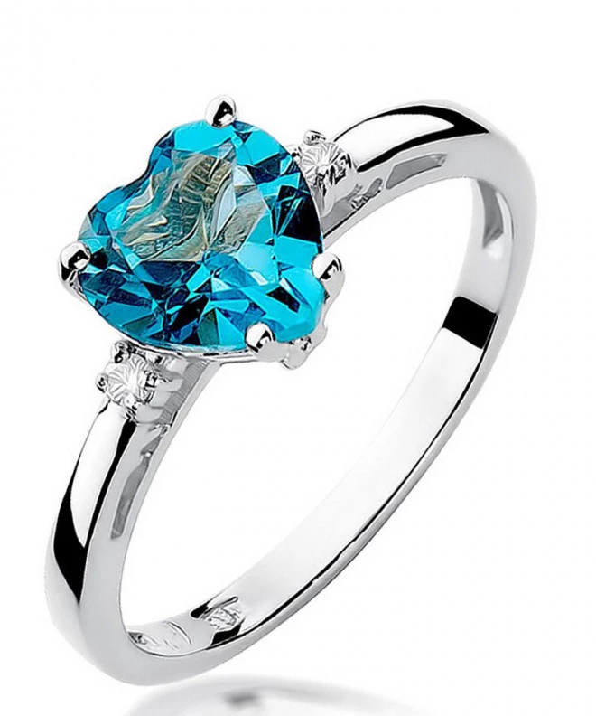 Inel Bonore - Aur Alb 585 - Topaz 1,2 ct 126580