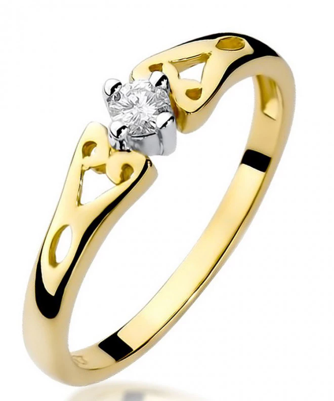 Inel Bonore - Aur 585 - Diamant 0,1 ct 82069