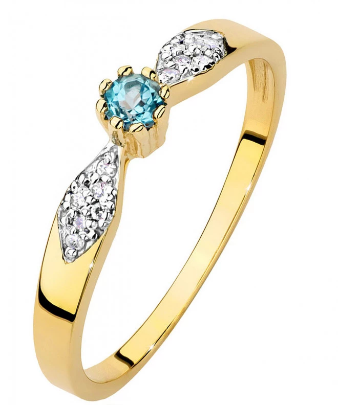 Inel Bonore - Aur 585 - Topaz 0,15Ct ct 100653