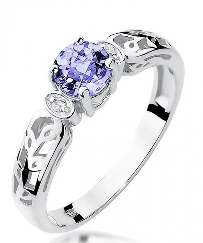 Inel Bonore - Aur Alb 585 - Tanzanit 0,5 ct 125463