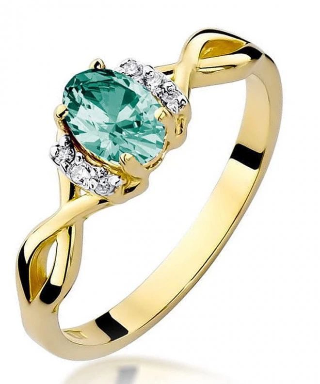 Inel Bonore - Aur 585 - Smarald 0,4 ct 99627