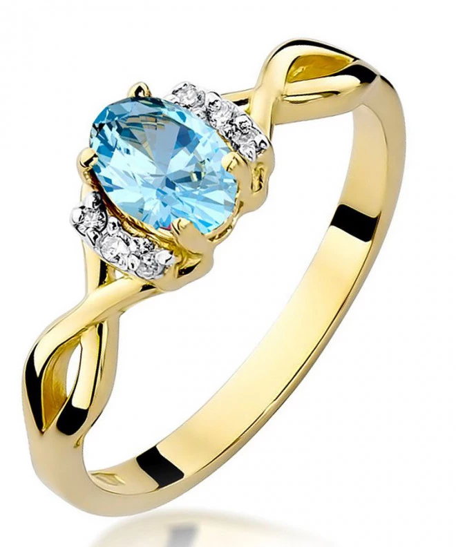 Inel Bonore - Aur 585 - Topaz 0,5 ct 100663