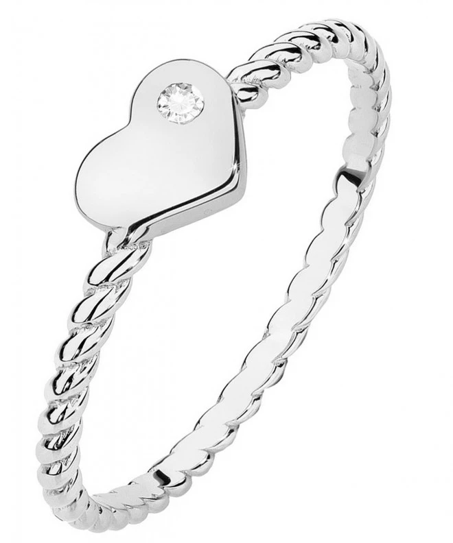Inel Bonore - Aur Alb 585 - Diamant 0,03 ct 106809