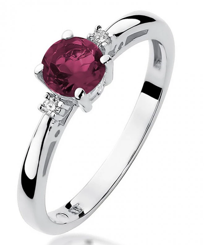 Inel Bonore - Aur Alb 585 - Rubin 0,6 ct 120348
