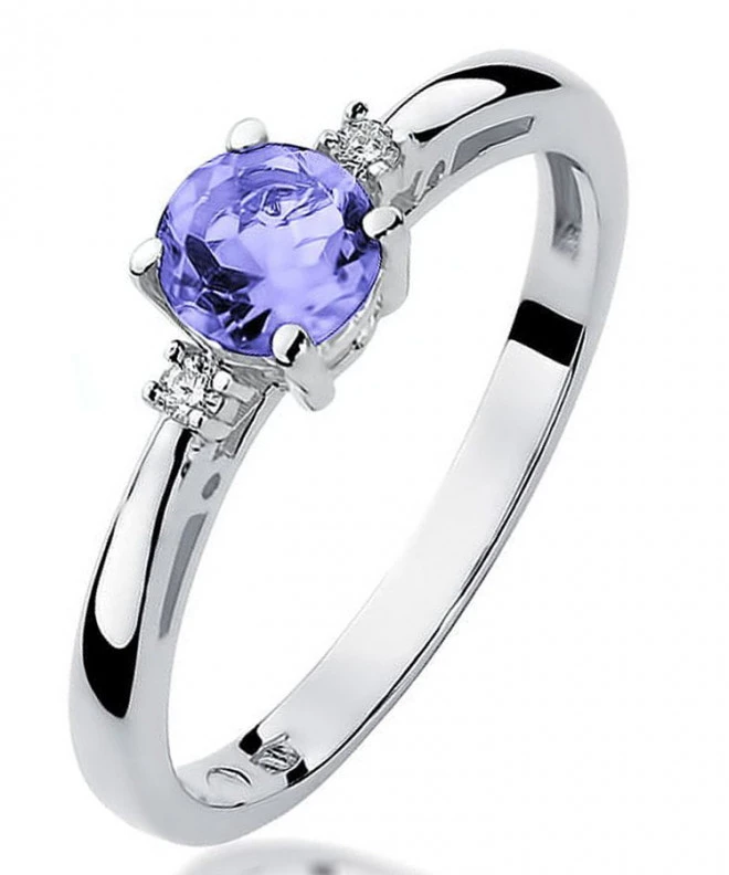 Inel Bonore - Aur Alb 585 - Tanzanit 0,5 ct 125462