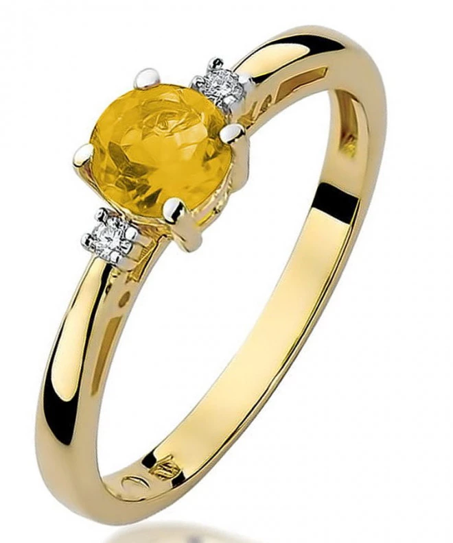Inel Bonore - Aur 585 - Citrin 0,5 ct 92374
