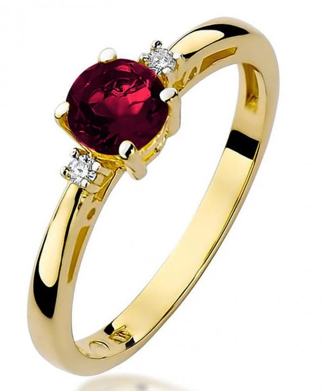 Inel Bonore - Aur 585 - Grenadă 0,5 ct 93400