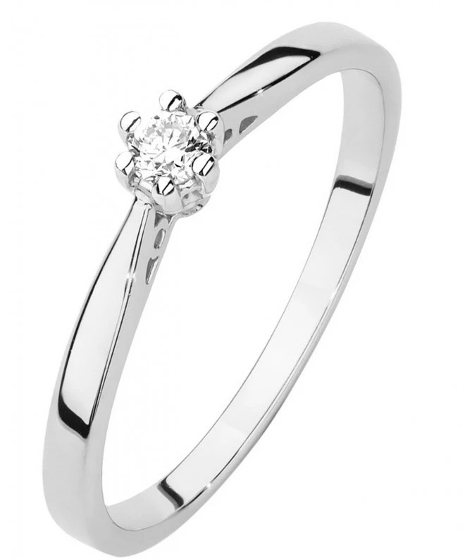 Inel Bonore - Aur Alb 585 - Diamant 0,08 ct 107844