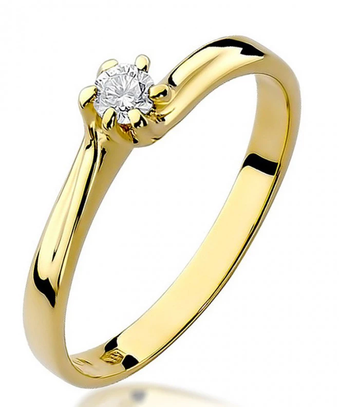 Inel Bonore - Aur 585 - Diamant 0,1 ct 82070