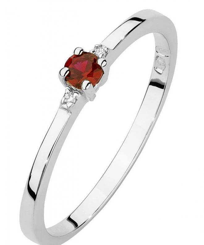 Inel Bonore - Aur Alb 585 - Rubin 0,15 ct 120339