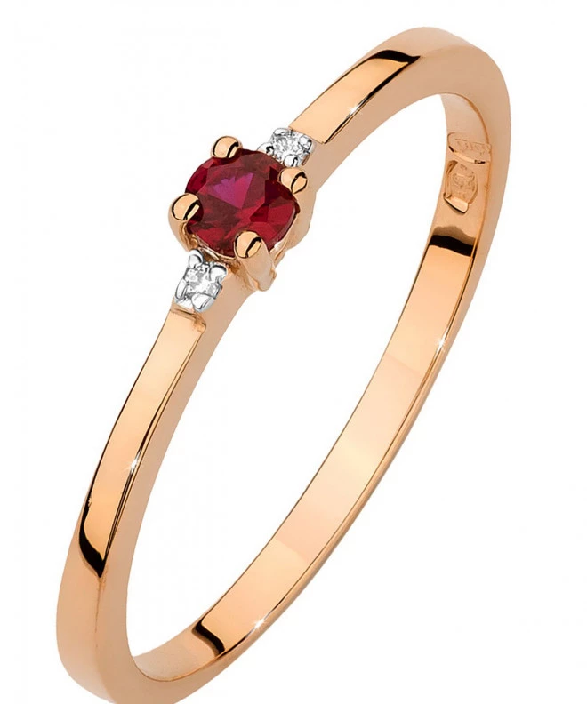 Inel Bonore - Aur Roz 585 - Rubin 0,15 ct 104777