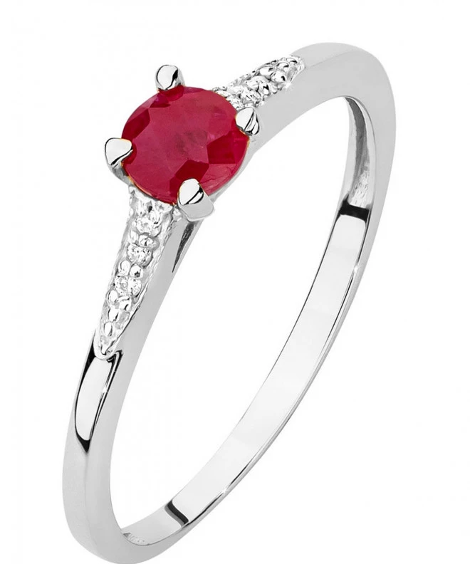 Inel Bonore - Aur Alb 585 - Rubin 0,3 ct 120341