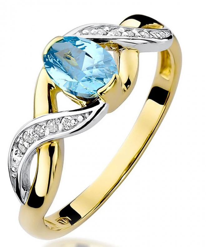 Inel Bonore - Aur 585 - Topaz 0,5 ct 100664