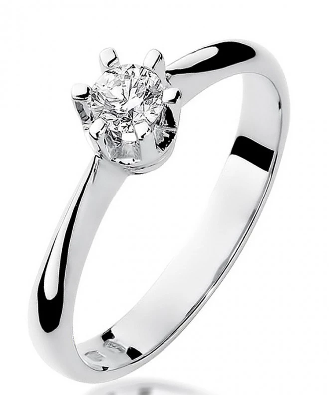 Inel Bonore - Aur Alb 585 - Diamant 0,23 ct 113059