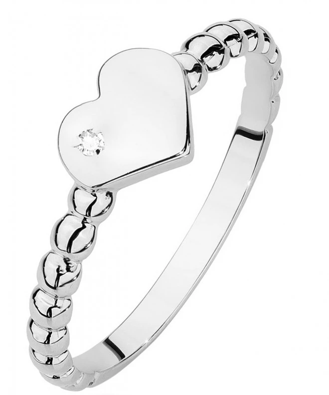 Inel Bonore - Aur Alb 585 - Diamant 0,01 ct 106810