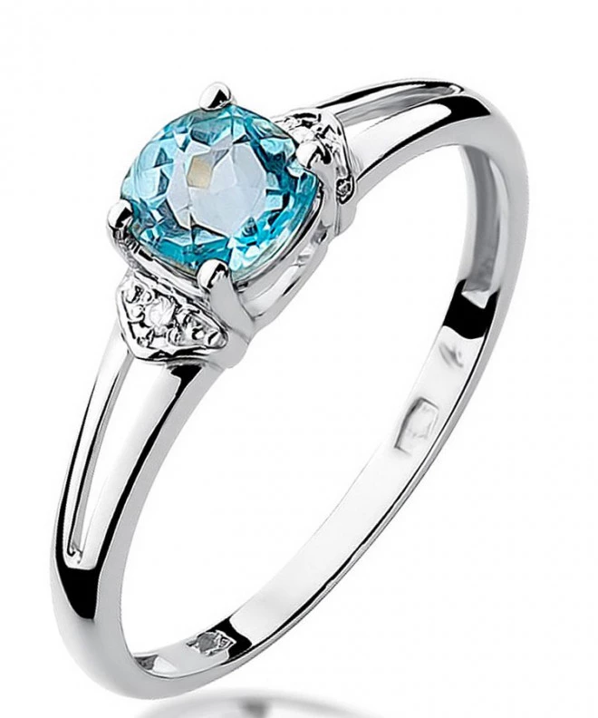 Inel Bonore - Aur Alb 585 - Topaz 0,7 ct 126588