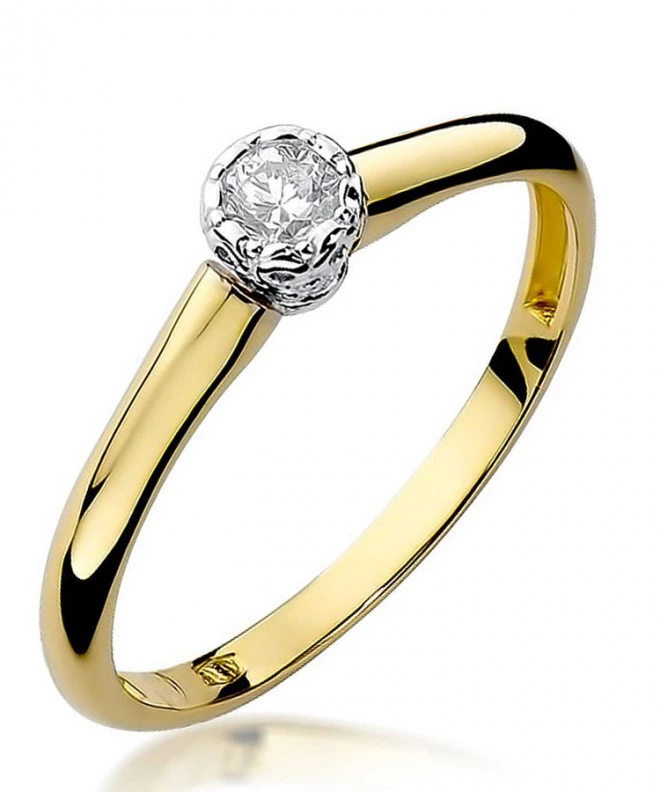 Inel Bonore - Aur 585 - Diamant 0,13 ct 85145