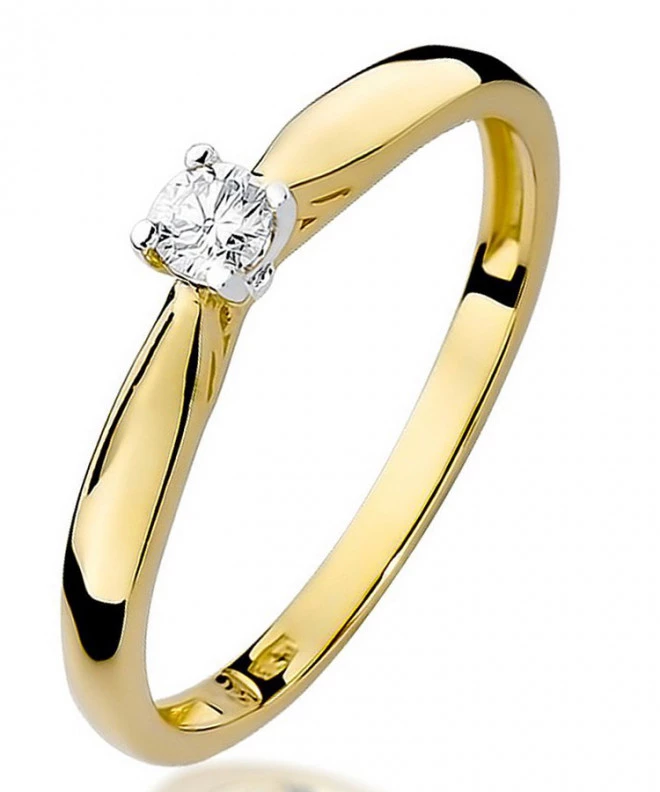 Inel Bonore - Aur 585 - Diamant 0,1 ct 82073