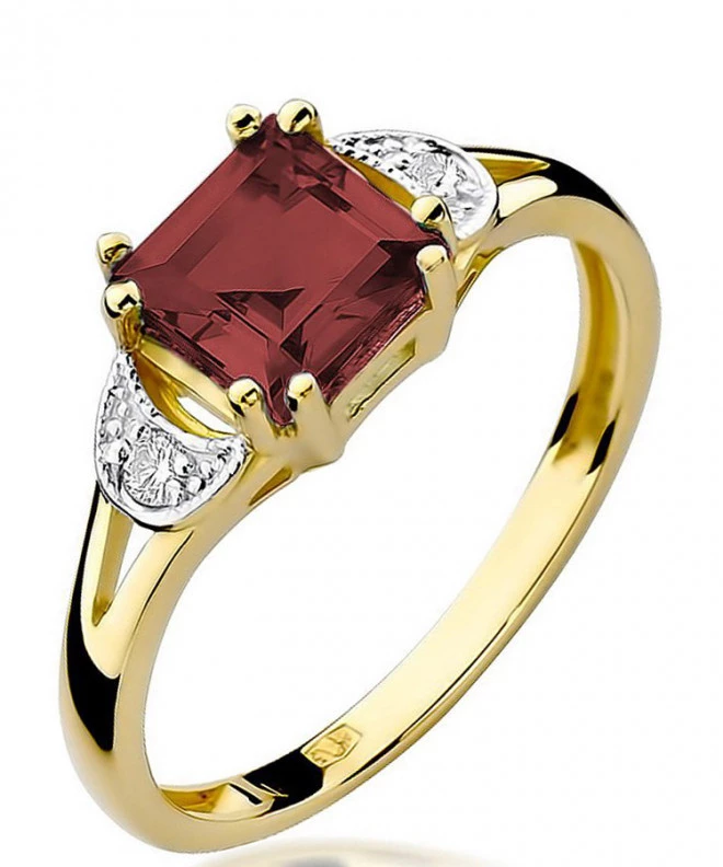 Inel Bonore - Aur 585 - Grenadă 1,3 ct 93402