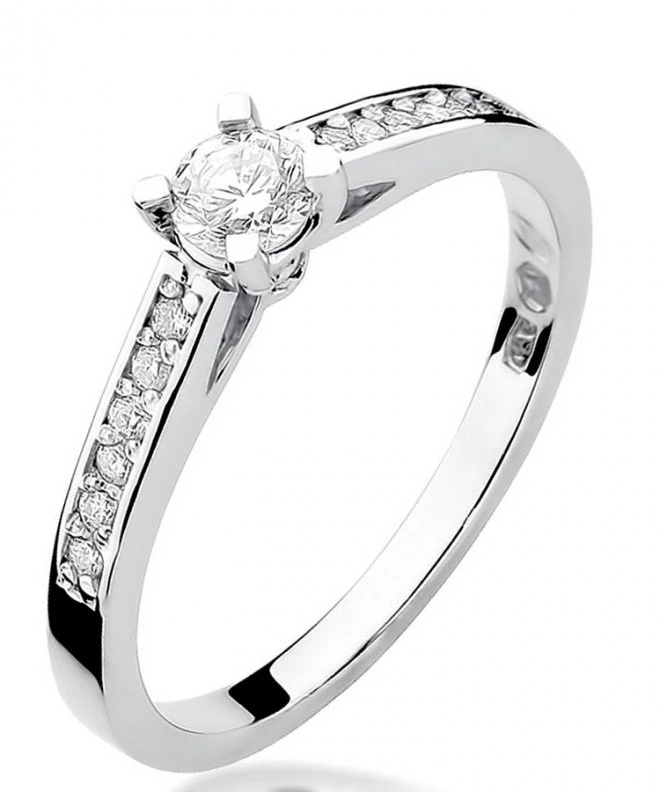 Inel Bonore - Aur Alb 585 - Diamant 0,3 ct 115131