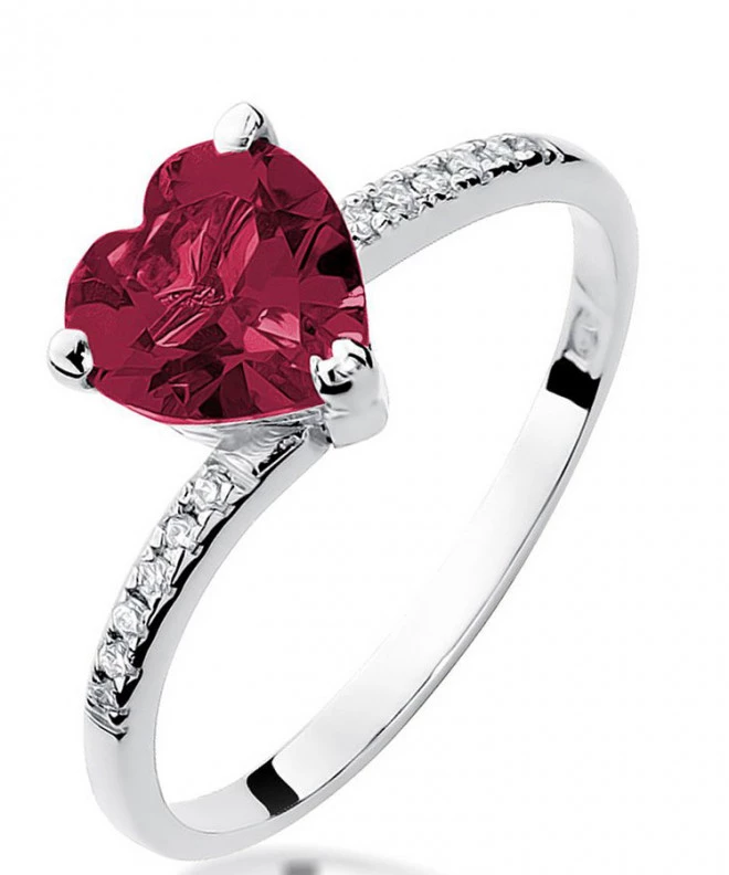 Inel Bonore - Aur Alb 585 - Rubin 1,7 ct 121344