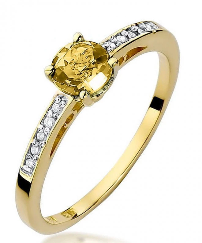 Inel Bonore - Aur 585 - Citrin 0,5 ct 92375